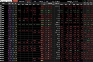 Thị trường chứng khoán kết thúc phiên giao dịch ngày 9/3 trong sắc xanh xám phủ đầy bảng giá.