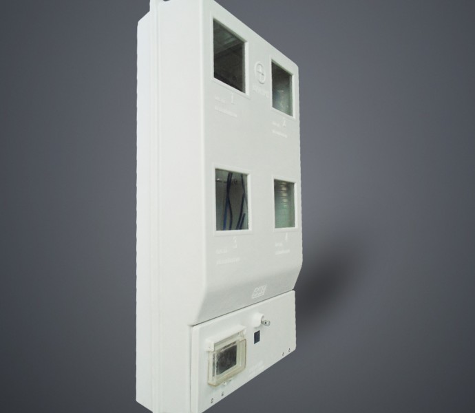 HỘP 4 ĐIỆN KẾ 1 PHA COMPOSITE NGOÀI TRỜI